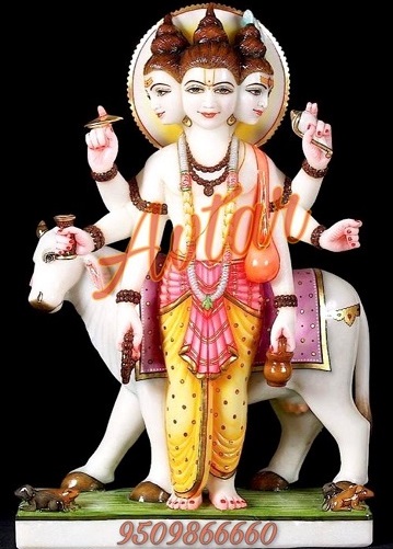 Dattatreya Statue in Marble